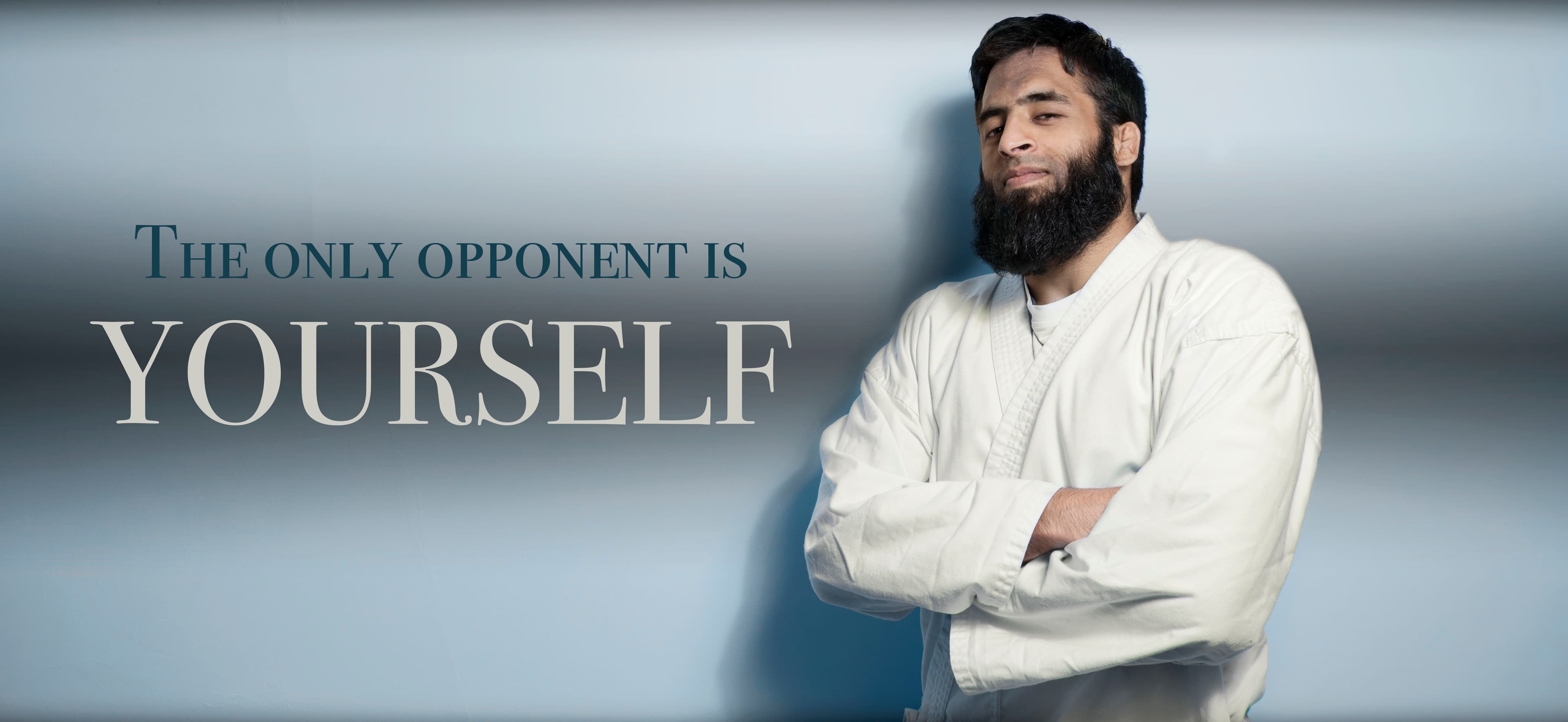 Wise sensei imparts wisdom: your true opponent is within yourself