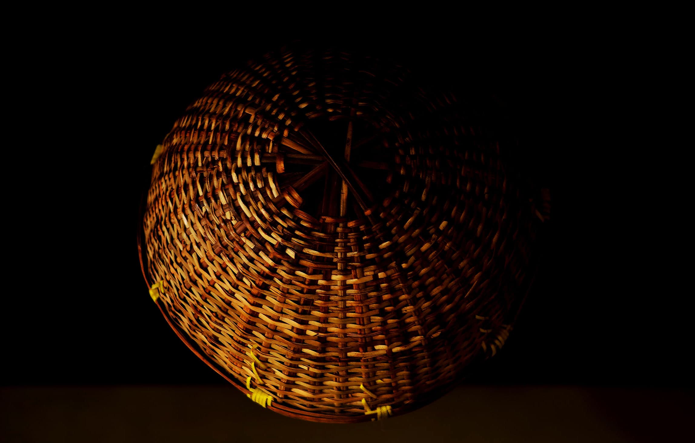 Basket hanging in a South Indian tea shop